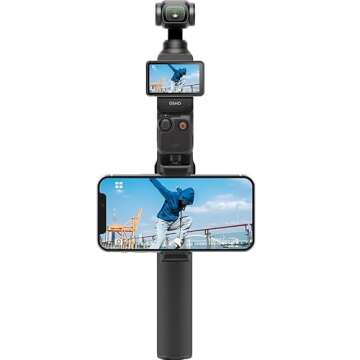 Smatree Portable Osmo Pocket 3 Power Stick (Power Bank) Compatible for DJI Osmo Pocket 3, Handheld Smartphone Holder Mount Bracket Only for DJI Osmo Pocket 3 Camera