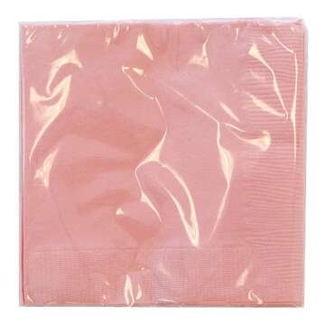 Vibrant Pink Party Beverage Napkins - 24 Pack