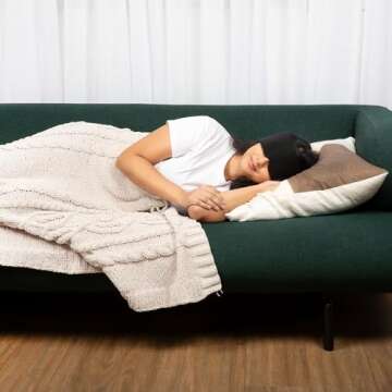 Adjustable Compression Migraine Mask + Cold/Hot GEL-Temp – Cold Headache Alleviating Ice Pack, Relief For Stress Hangovers Tension, Cooling + Heating Gel Cap, Sleep Mask. Slim profile for more comfort