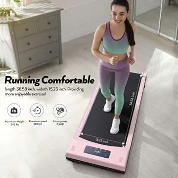 Compact Under Desk Walking Treadmill for Home and Office