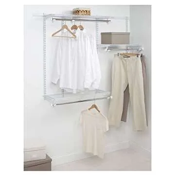 Rubbermaid Classic Closet Kit - Expandable Wire Shelving System