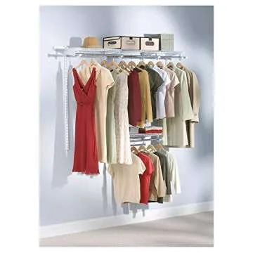 Rubbermaid Classic Closet Kit - Expandable Wire Shelving System