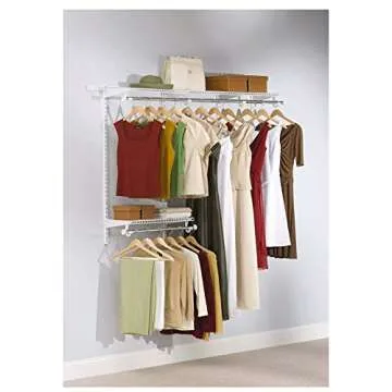 Rubbermaid Classic Closet Kit - Expandable Wire Shelving System
