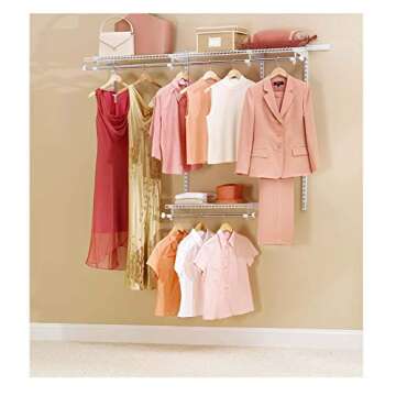 Rubbermaid Classic Closet Kit - Expandable Wire Shelving System