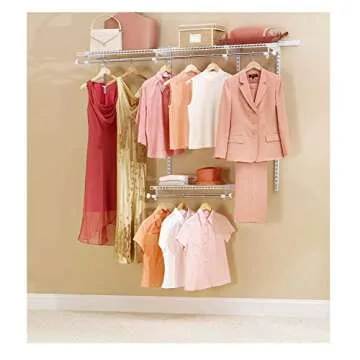 Rubbermaid Classic Closet Kit - Expandable Wire Shelving System