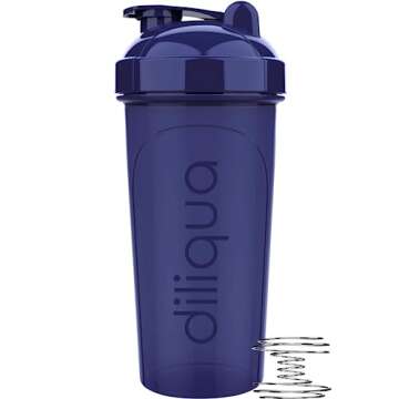 diliqua 4 PACK Shaker Bottles for Protein Mixes