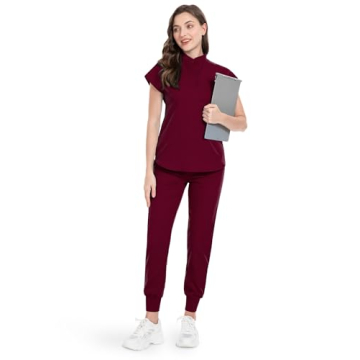 Stylish Niaahinn Women's Scrubs Set for Nurses and More