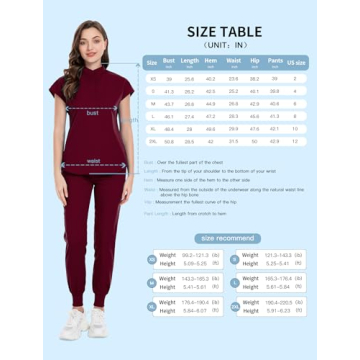 Stylish Niaahinn Women's Scrubs Set for Nurses and More