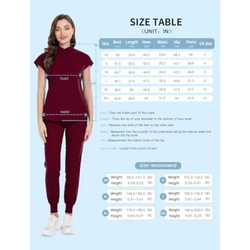 Stylish Niaahinn Women's Scrubs Set for Nurses and More