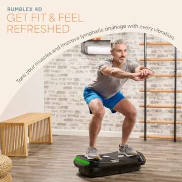 Lifepro Rumblex 4D Vibration Plate Exercise Machine with Triple Motor Oscillation, Linear, and Pulsation – Advanced 4D Vibration Technology for Whole Body Fitness, Weight Loss and Recovery at Home