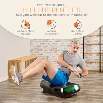 Lifepro Rumblex 4D Vibration Plate Exercise Machine with Triple Motor Oscillation, Linear, and Pulsation – Advanced 4D Vibration Technology for Whole Body Fitness, Weight Loss and Recovery at Home