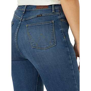 Wrangler Women's Kick Flare High Rise Crop Jean, Hudson, 16