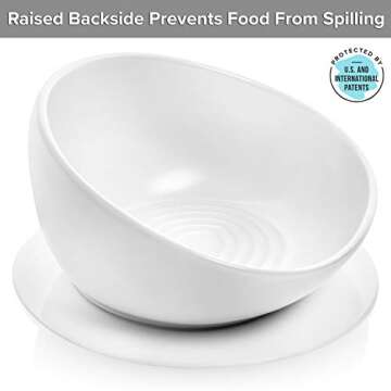 CatGuru Cat Food Bowl, Ceramic Cat Bowls, No Spill Cat Bowl, Whisker Stress Free Cat Food Bowls, Non...