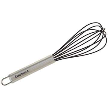 Cuisinart Silicone Whisk, 10-Inch, Black
