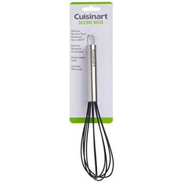 Cuisinart Silicone Whisk, 10-Inch, Black