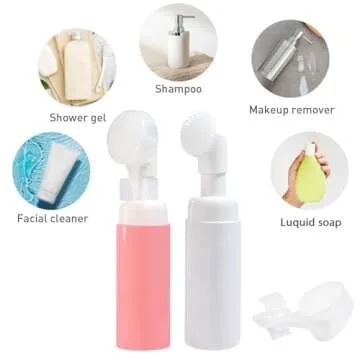 HEYMKGO Travel Bottles, 5 Pack Travel Bottles for Toiletries, Travel Bottles Set, Silicone Approved Travel Containers Kits Leak Proof Refillable Squeezable Containers Kits 90ML & 60ML