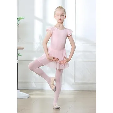 Stylish DIPUG Ballet Leotard for Girls with Flutter Sleeves