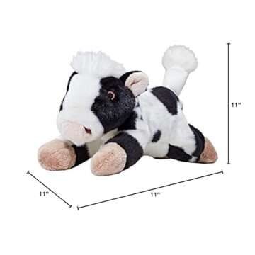 Durable Fluff & Tuff Marge the Cow Plush Toy for Dogs