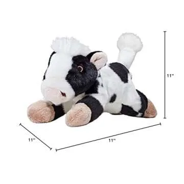 Durable Fluff & Tuff Marge the Cow Plush Toy for Dogs