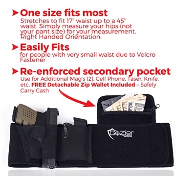 Comfortable Belly Band Holster for Concealed Carry