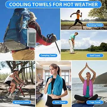 SYOURSELF Cooling Towel, Cooling Towels for Neck,40" x 12"Ice Towel for Instant Cooling Relief, Soft Breathable Chilly Towel, Perfect Yoga, Golf, Sports, Gym, Workout, Athletes Towel (1PC-Grey)