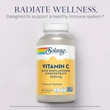 Solaray Vitamin C 1000mg with Rose Hips & Bioflavonoids 250 CT