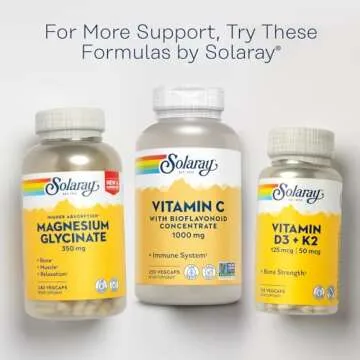 Solaray Vitamin C 1000mg with Rose Hips & Bioflavonoids 250 CT
