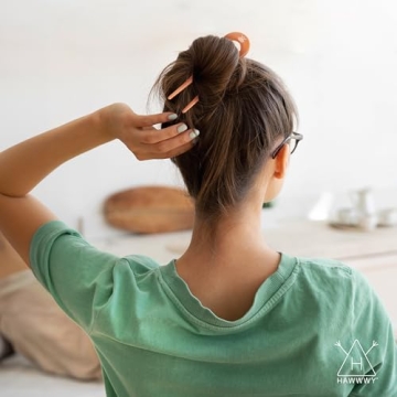 HAWWWY 3 Pack Hairpins - Stylish U Shape Hair Forks