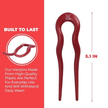 HAWWWY 3 Pack Hairpins - Stylish U Shape Hair Forks