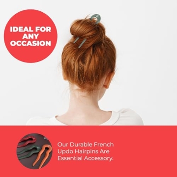 HAWWWY 3 Pack Hairpins - Stylish U Shape Hair Forks