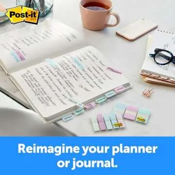 Post-it® Pastel Color Tabs, Gradient Blue, Pink, Clear, 36 Tabs/Pack