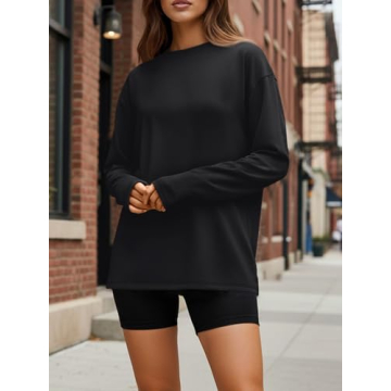 Trendy Queen Women's Oversized Long Sleeve T-Shirts for Fall 2025