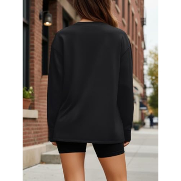Trendy Queen Oversized Long Sleeve T-Shirt for Women