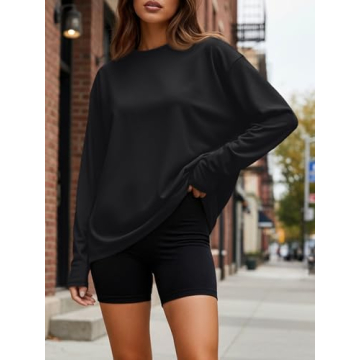 Trendy Queen Oversized Long Sleeve T-Shirt for Women