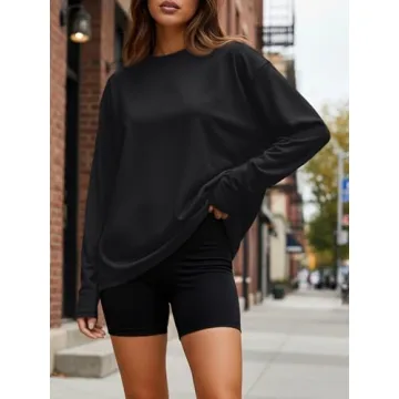 Trendy Queen Oversized Long Sleeve T-Shirt for Women