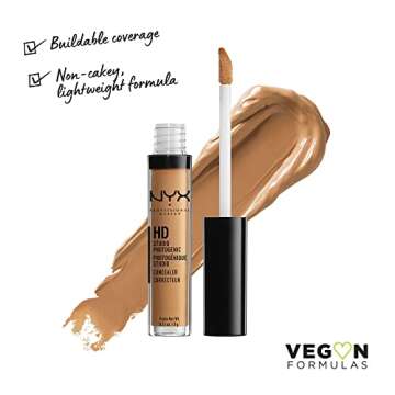 NYX PROFESSIONAL MAKEUP HD Studio Photogenic Concealer Wand, Medium Coverage - Deep Golden