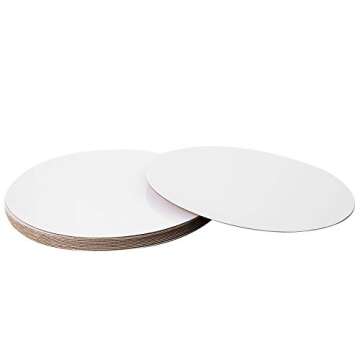 Extra-Strong 12" White Cake Board for All Celebrations