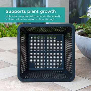 TotalPond Aquatic Plant Basket, 10-inch