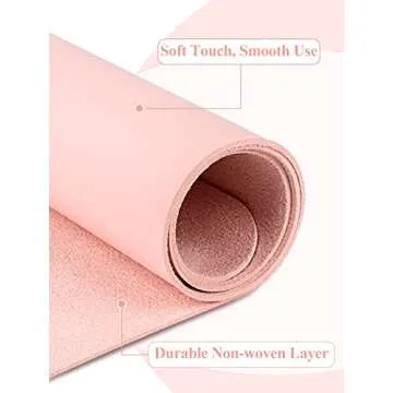 (MAT ONLY) Pink Nail Art Table Mat, Foldable Nail Art Hand Rest Pad for Nail Arm Rest Cushion, Soft ...