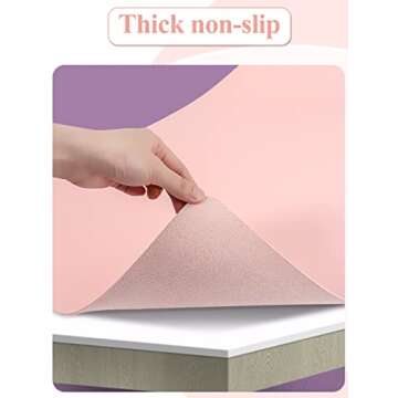 (MAT ONLY) Pink Nail Art Table Mat, Foldable Nail Art Hand Rest Pad for Nail Arm Rest Cushion, Soft Microfiber Leather Nail Mat, Manicure Pad Nail Table Pad Desk Mat for Nail Technician Salon Home