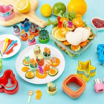 Mgee Sandwich Cutter Kit 48 Pcs for Kids Meals