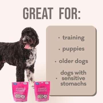 Polkadog Turkey & Cranberry Wonder Nuggets Dog Treats – All-Natural Pet Training Treats for Dogs – Healthy, Handmade Puppy Snacks – Bite-Sized, Soft, Chewy Treats for Pets – 10 oz