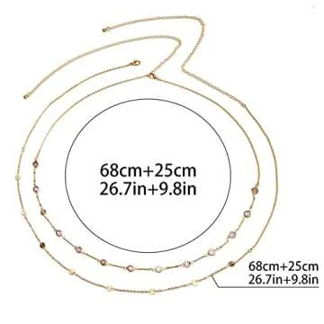 Sexy Multi-Layered Waist Chain Bikini Bead Belly Chain Summer Sequin Waist Chain Beach Crystal Waist Body Chain for Women