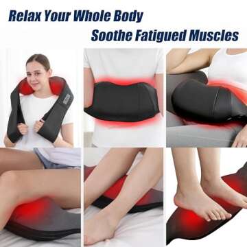 UFFAE Shiatsu Neck Massager with Heat for Ultimate Relaxation