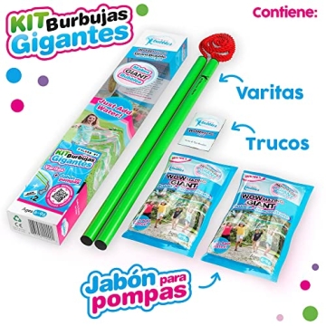 WOWmazing Giant Bubble Wands Kit for Outdoor Fun
