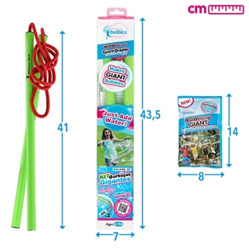 WOWmazing Giant Bubble Wands Kit for Outdoor Fun