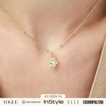 Ana Luisa Pendant Necklaces for Women - 14K Gold Plated Moonstone Pendant, Hypoallergenic and Chic L...