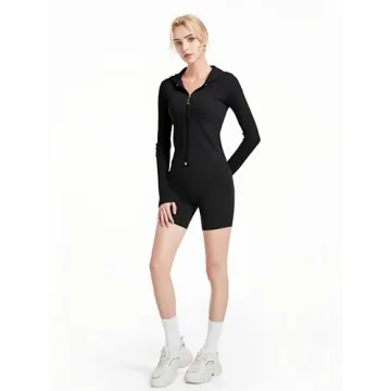 Shop Abonlen Ribbed Hoodies for Women Stylish Full Zip