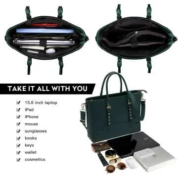 EaseGave 15.6 Inch Laptop Bag for Women | Stylish & Functional