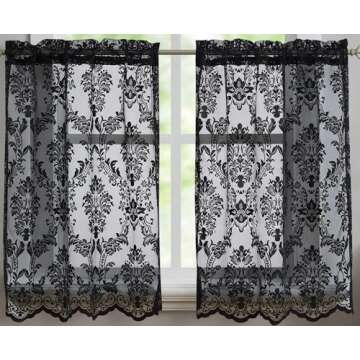 Warm Home Designs Lace Curtains - Fiona